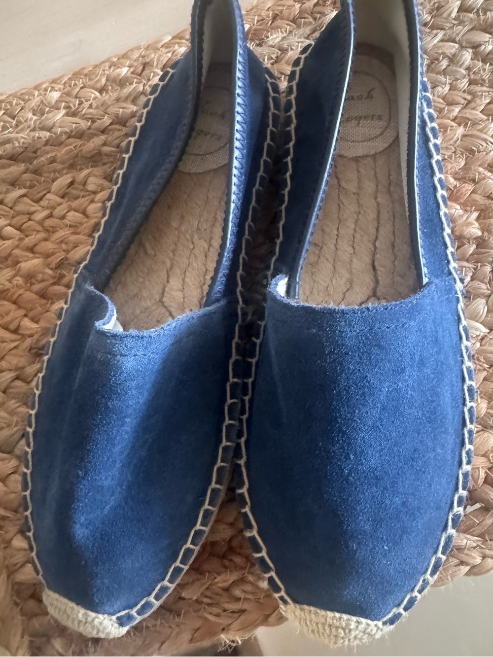 NWOB Jack Rogers Navy Suede Espadrille Flats Shoes